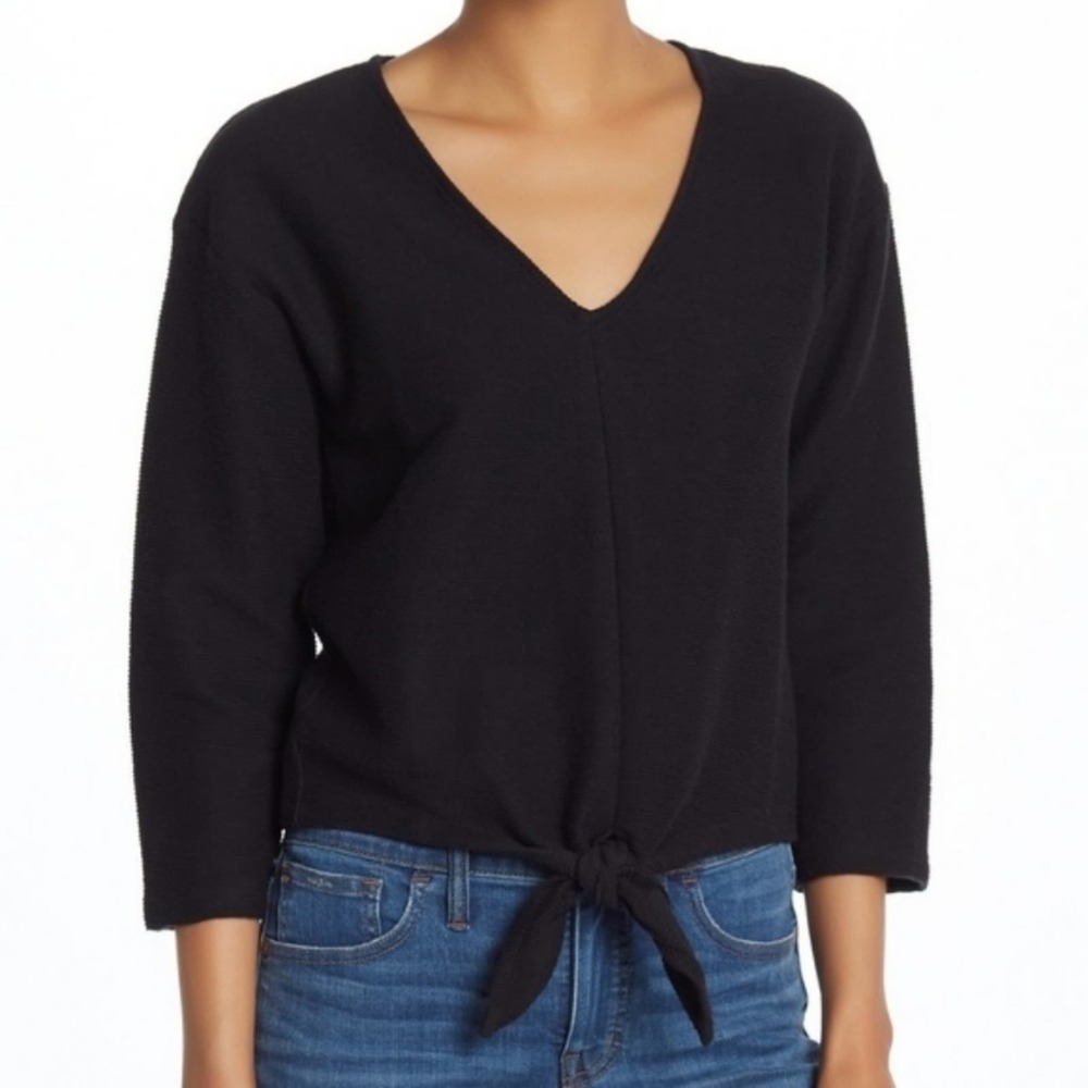 MADEWELL | Texture‎ and Thread Tie Front Top | XS
